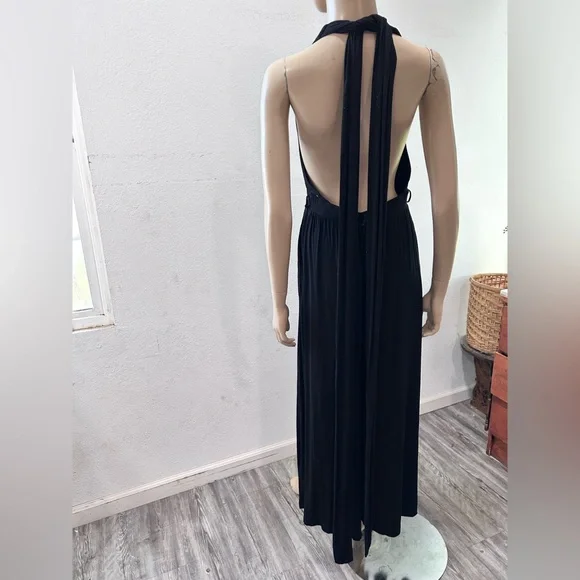 Free people beach Black jumpsuit